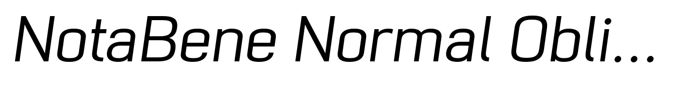NotaBene Normal Oblique